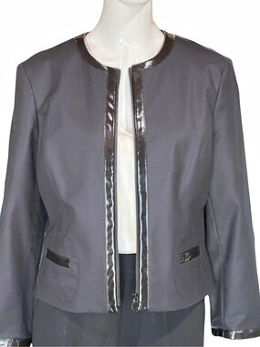 Identity by Lord & Taylor Black Jacket Size 14 Like New
